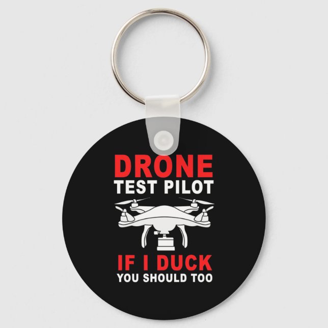 Drone Test Pilot Keychain (Front)