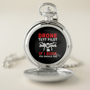 Drone Test Pilot Pocket Watch