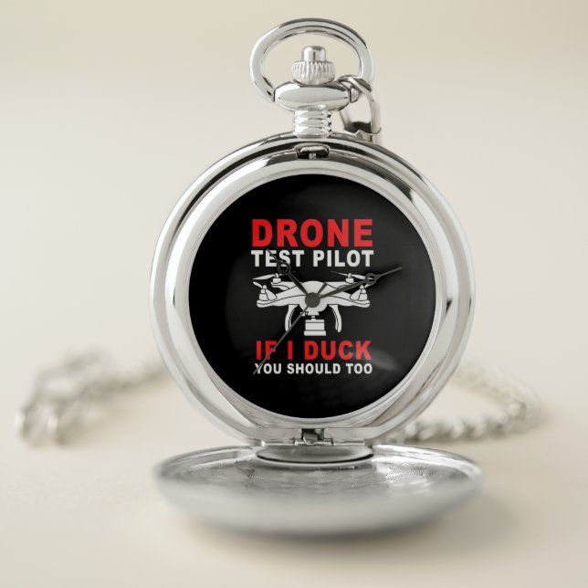 Drone Test Pilot Pocket Watch (Inside)