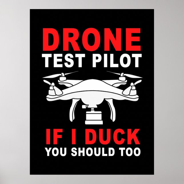 Drone Test Pilot Poster (Front)