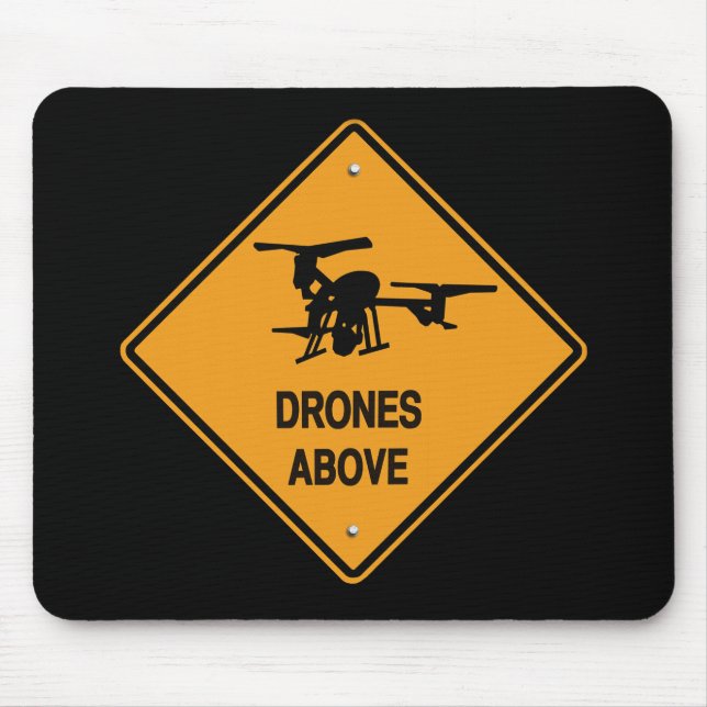 drones above mouse pad (Front)