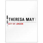 THERESA MAY  Droog wis Raad Whiteboards