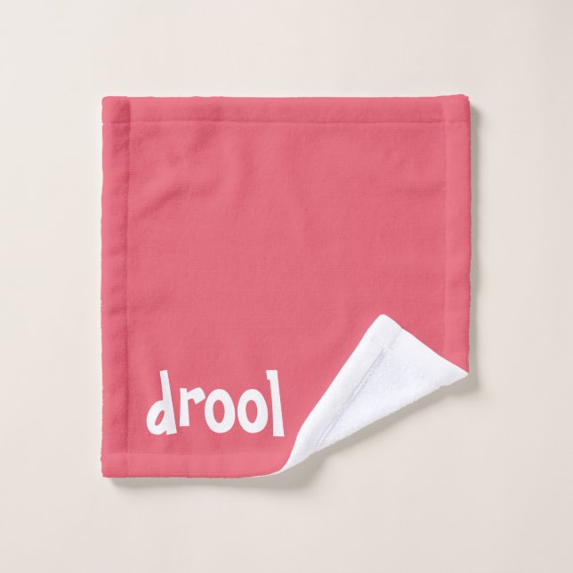 "drool" Fun Funny! Wipe Your Pets Face Wash Cloth (Wash Cloth)