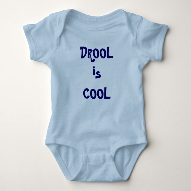 DROOL is COOL t-shirt. Baby Bodysuit (Front)