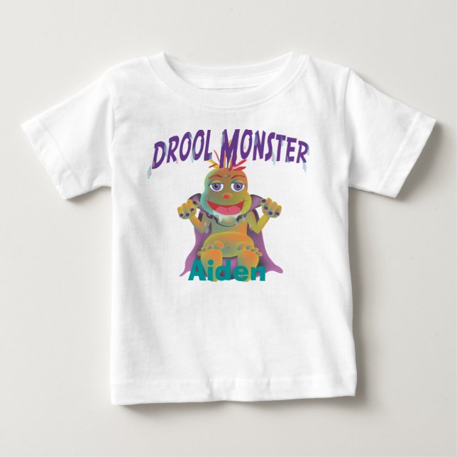 Drool Monster Baby T-Shirt (Front)