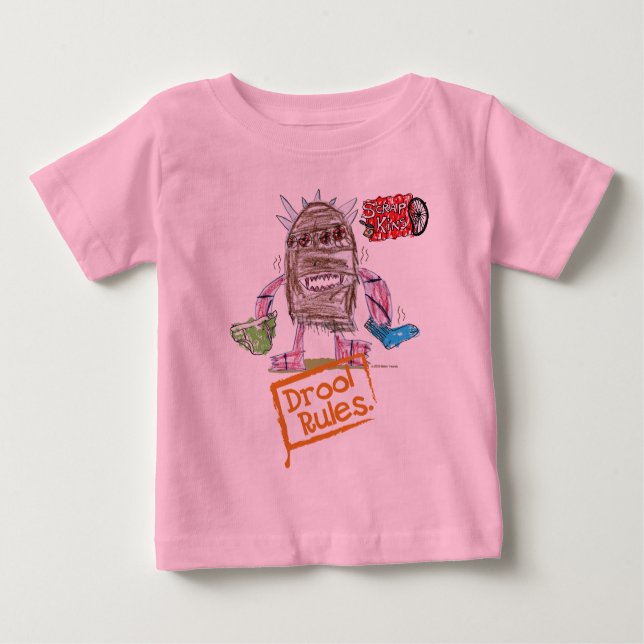 Drool Rules Scrap Kins Organic Baby T-Shirt (Front)