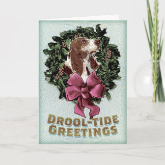 Drool-Tide Greetings holiday card
