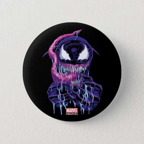 Drooling Purple Venom Illustration Button
