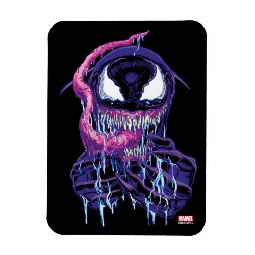 Drooling Purple Venom Illustration Magnet