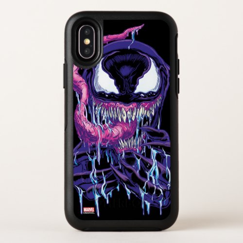 Drooling Purple Venom Illustration OtterBox Symmetry iPhone XS Case