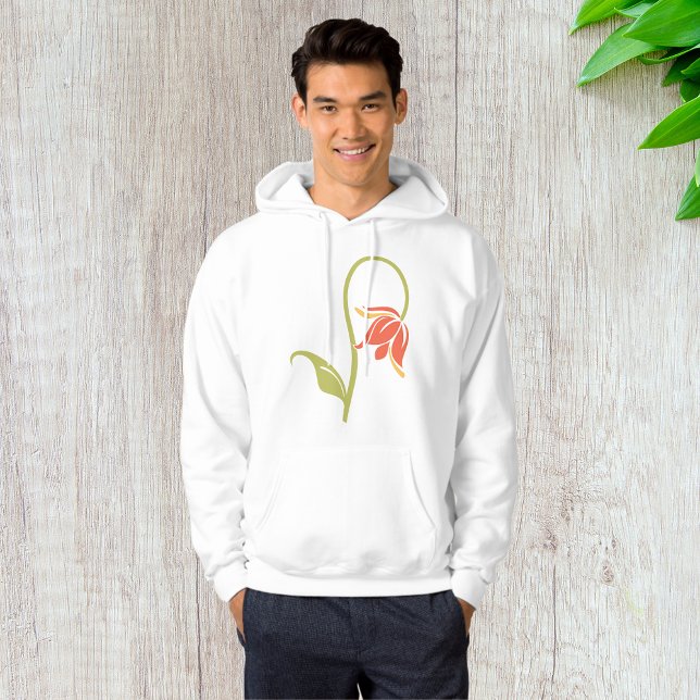 Drooping Flower Mens Hoodie (Creator Uploaded)