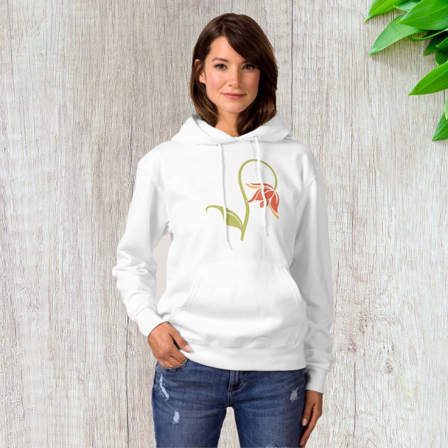 Drooping Flower Womens Hoodie (Creator Uploaded)