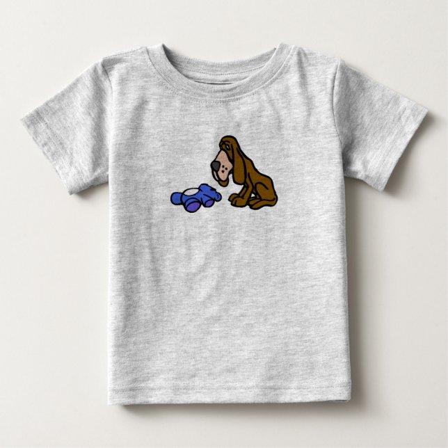 Droopy dog with toy baby T-Shirt (Front)