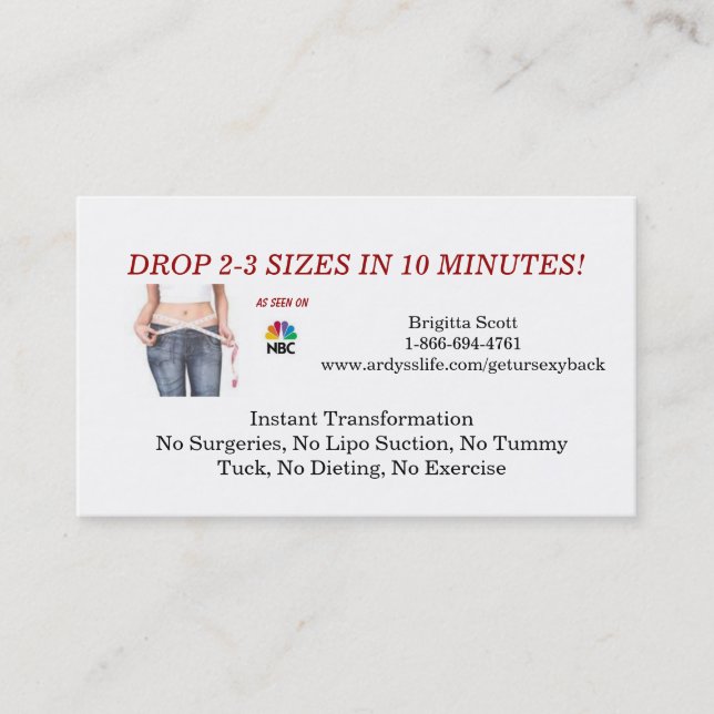 DROP 2-3 Sizes Business Cards (Front)