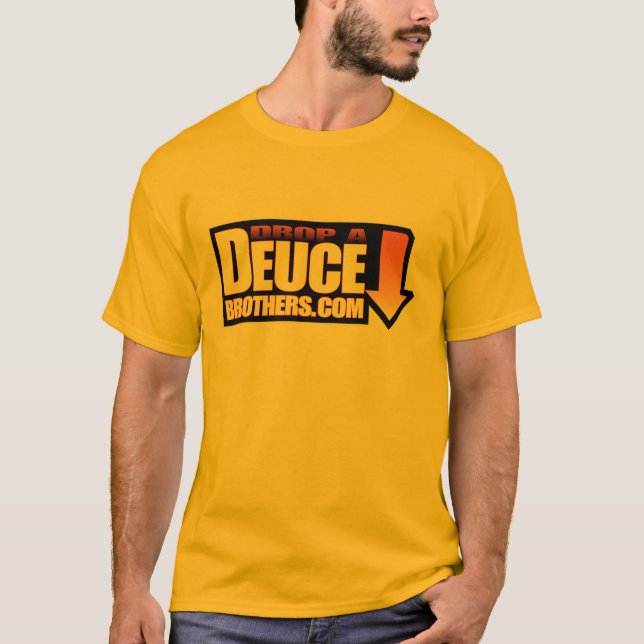 Drop a Deuce Brothers Logo Orange T-Shirt (Front)