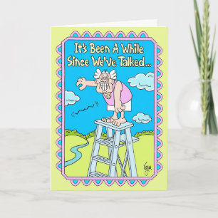 DROP A LINE Birthday Card