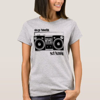 Drop beats not bombs boombox shirt