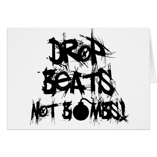 Drop Beats Not Bombs Cards (Front Horizontal)