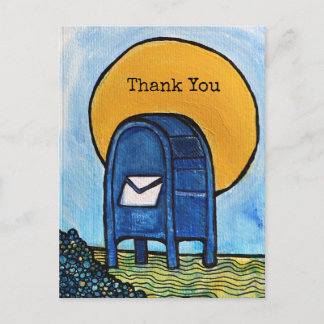 Drop Box Mail Illustration                         Postcard