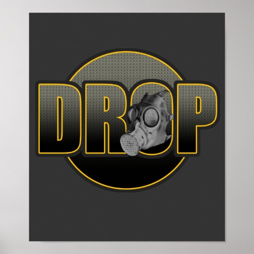 DROP DnB Drumnbass dubstep Jungle Hardstyle DJ Poster | Zazzle