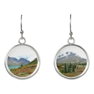 Drop earrings of Twin Lakes Alaska