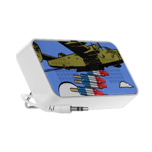 Drop Food Not Bombs Doodle Speaker (Side)