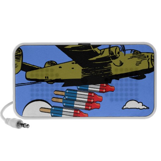 Drop Food Not Bombs Doodle Speaker (Front)