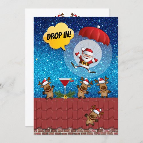 DROP IN Christmas Invitation