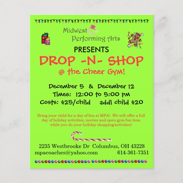 drop n shop flyer (Front)