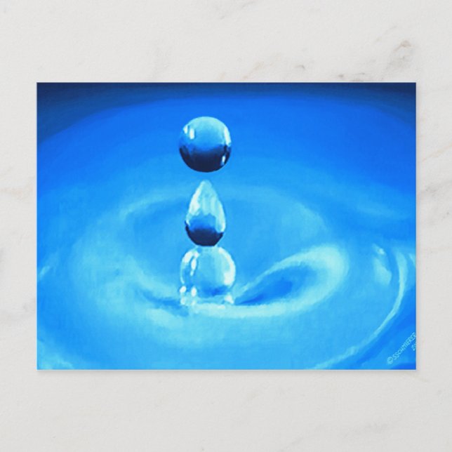 Drop of H2O Postcard (Front)