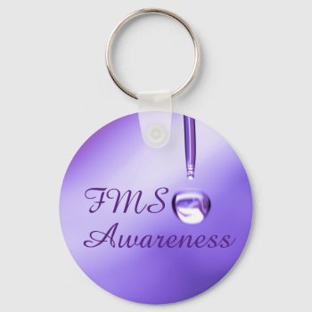 Drop Of Hope Keychain by FunWithFibro at Zazzle