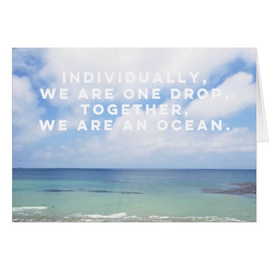 Drop of Ocean Cards (Front Horizontal)
