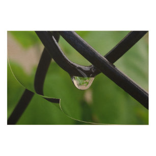 Drop of rain wood wall art