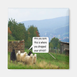 Drop Stitch Sheep Magnet