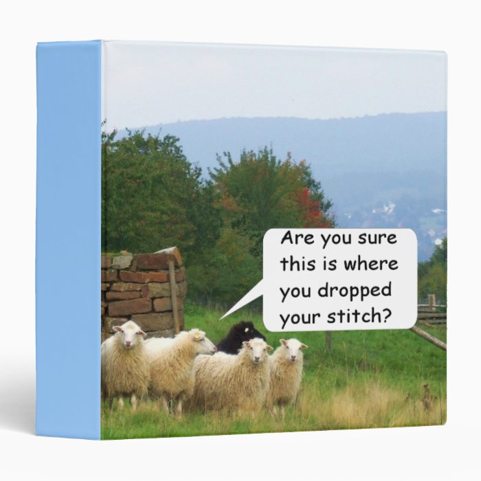 Drop Stitch Sheep Vinyl Binder