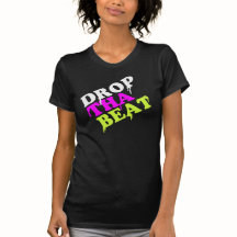 Drop tha beat women's black shirt | Ibiza Dancing