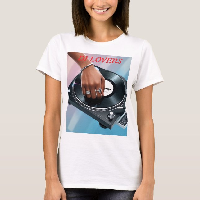 🎧 Drop the Beat: DJ Hand on Turntable Vibes 🎶🔥 T-Shirt (Front)