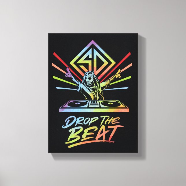 Drop the Beat: DJ Scooby-Doo Canvas Print (Front)