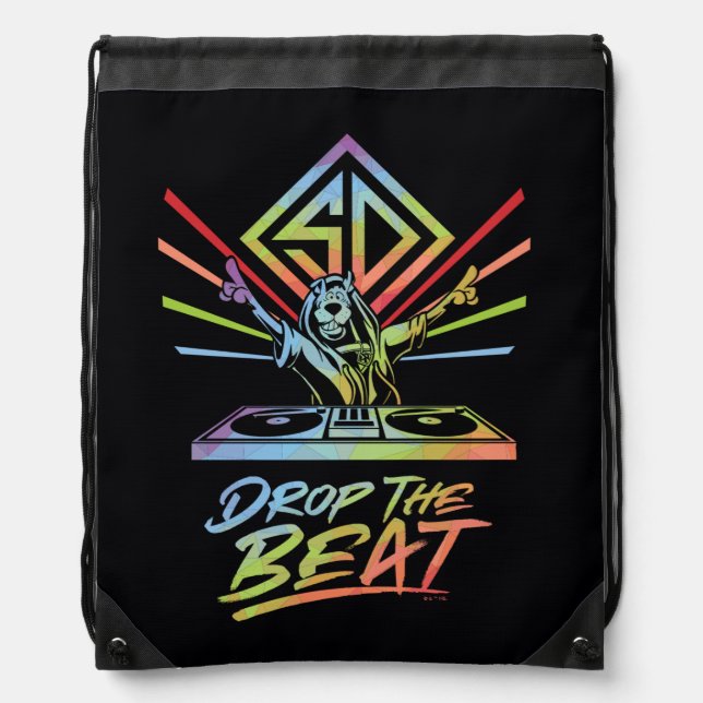 Drop the Beat: DJ Scooby-Doo Drawstring Bag (Front)