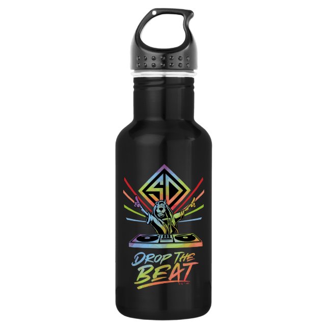 Drop the Beat: DJ Scooby-Doo Stainless Steel Water Bottle (Front)