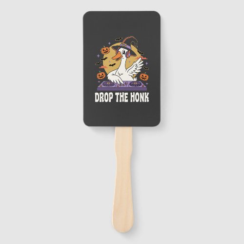 Drop The Honk Halloween DJ Goose Hand Fan
