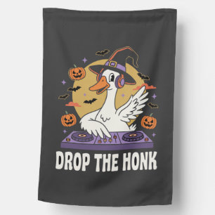 Drop The Honk Halloween DJ Goose House Flag