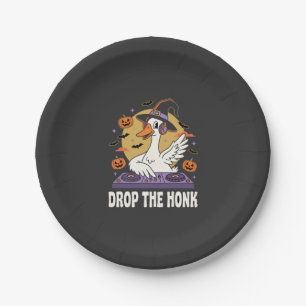 Drop The Honk Halloween DJ Goose Paper Plates