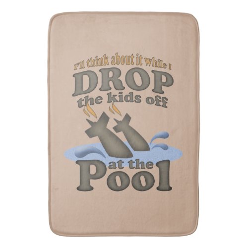 Drop the kids off at the pool bath mat