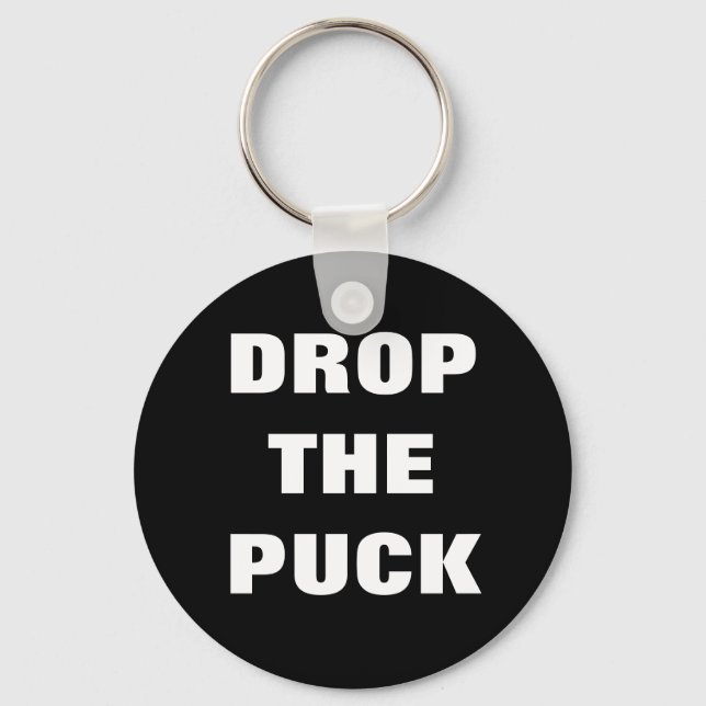 DROP THE PUCK KEYCHAIN (Front)
