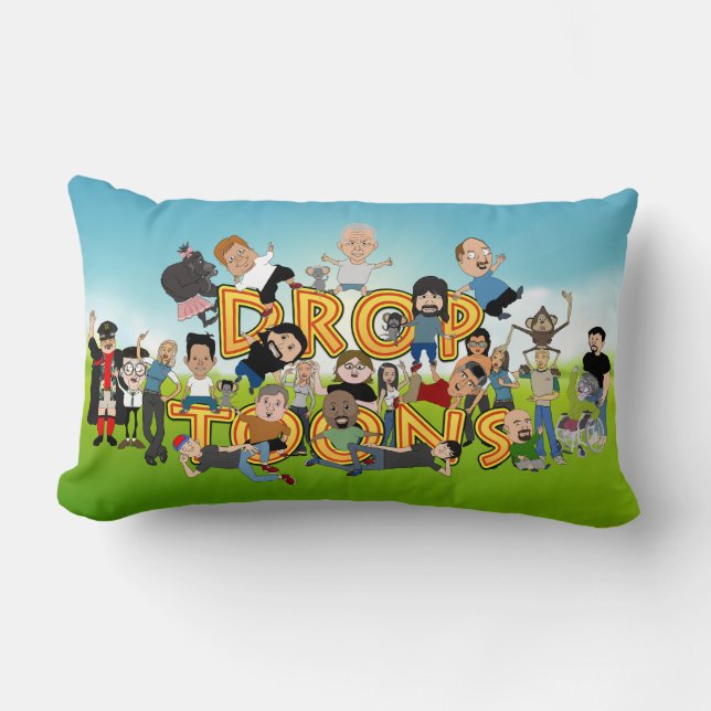 Drop Toons Pillow (Front)