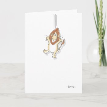 Drop You A Lion Card by SandraBoynton at Zazzle