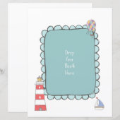 Drop your book Sign  Adventure Baby Shower (Front/Back)