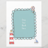 Drop your book Sign  Adventure Baby Shower (Front)