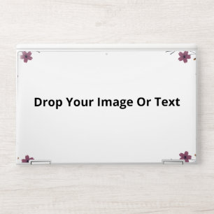 Drop your image or text blank HP laptop skin